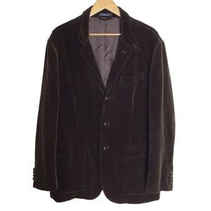 Polo By Ralph Lauren Vintage Brown Wale Corduroy Three Button Blazer Men…